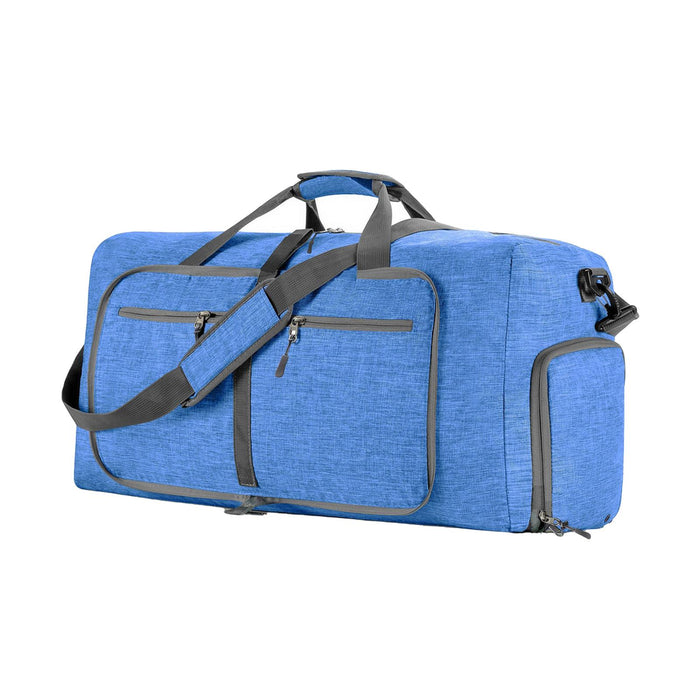 Carry on Bag Lightweight Tote over Night Bag for Business Travelling Camping Blue