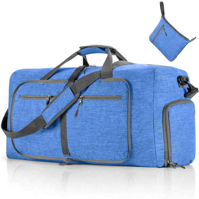 Carry on Bag Lightweight Tote over Night Bag for Business Travelling Camping Blue