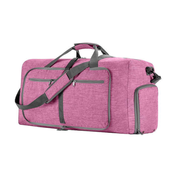 Carry on Bag Lightweight Tote over Night Bag for Business Travelling Camping Pink