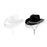 Women Cowboy Hat Casual Adults with Adjustable Chin Strap Sun Protection Hat White