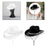 Women Cowboy Hat Casual Adults with Adjustable Chin Strap Sun Protection Hat White