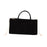 Suede Tote Bag for Women Simple Portable Fashion Purse Work Bag Faux Leather Black