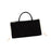 Suede Tote Bag for Women Simple Portable Fashion Purse Work Bag Faux Leather Black