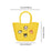 Beach Hole Bag Waterproof Travel Bag Handbag Summer Portable Shopping Basket Yellow