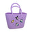 Beach Hole Bag Waterproof Travel Bag Handbag Summer Portable Shopping Basket Violet