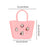 Beach Hole Bag Waterproof Travel Bag Handbag Summer Portable Shopping Basket Pink Red