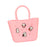 Beach Hole Bag Waterproof Travel Bag Handbag Summer Portable Shopping Basket Pink Red