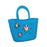 Beach Hole Bag Waterproof Travel Bag Handbag Summer Portable Shopping Basket Blue