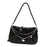 Women Shoulder Bag Elegant Pouch Underarm Bag for Outdoor Commuting Birthday Black