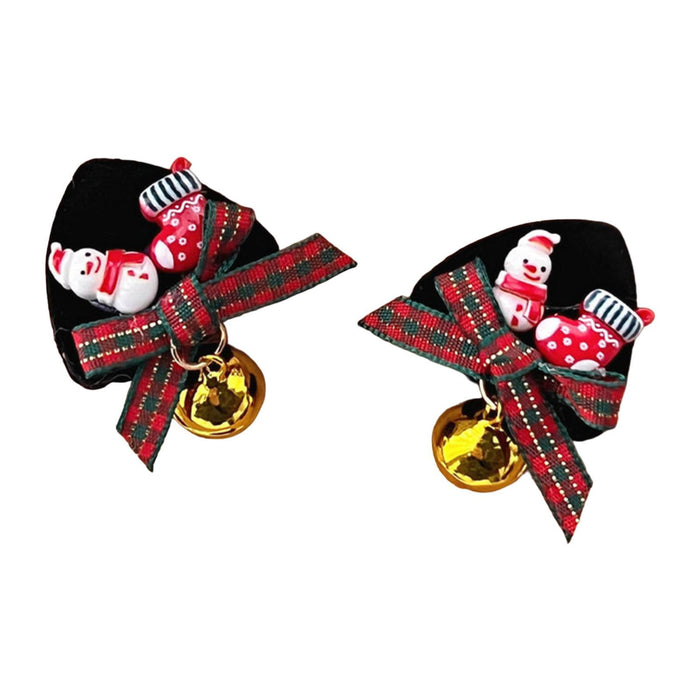 2 Pieces Christmas Hair Clips Women Hairpins for Halloween Party Fancy Dress Snowman