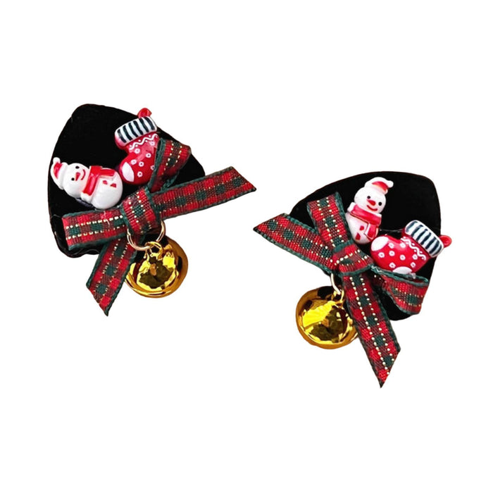 2 Pieces Christmas Hair Clips Women Hairpins for Halloween Party Fancy Dress Snowman