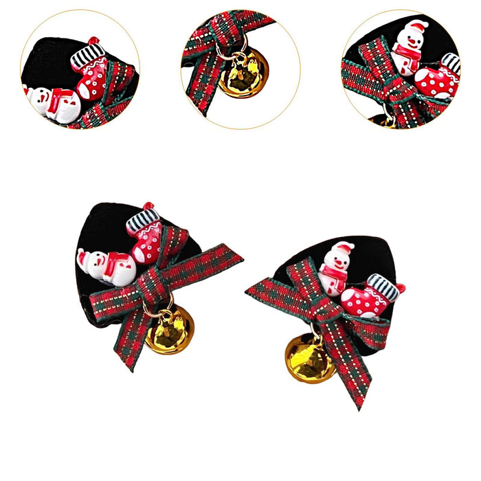 2 Pieces Christmas Hair Clips Women Hairpins for Halloween Party Fancy Dress Snowman