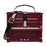 Women Piano Box Shaped Handbag Trendy Crossbody Bag for Summer Dating Travel Red