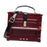 Women Piano Box Shaped Handbag Trendy Crossbody Bag for Summer Dating Travel Red