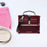 Women Piano Box Shaped Handbag Trendy Crossbody Bag for Summer Dating Travel Red