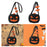 Pumpkin Crossbody Bag Cartoon Versatile Bag Purse for Shopping Casual Travel Smiling Face