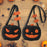 Pumpkin Crossbody Bag Cartoon Versatile Bag Purse for Shopping Casual Travel Smiling Face