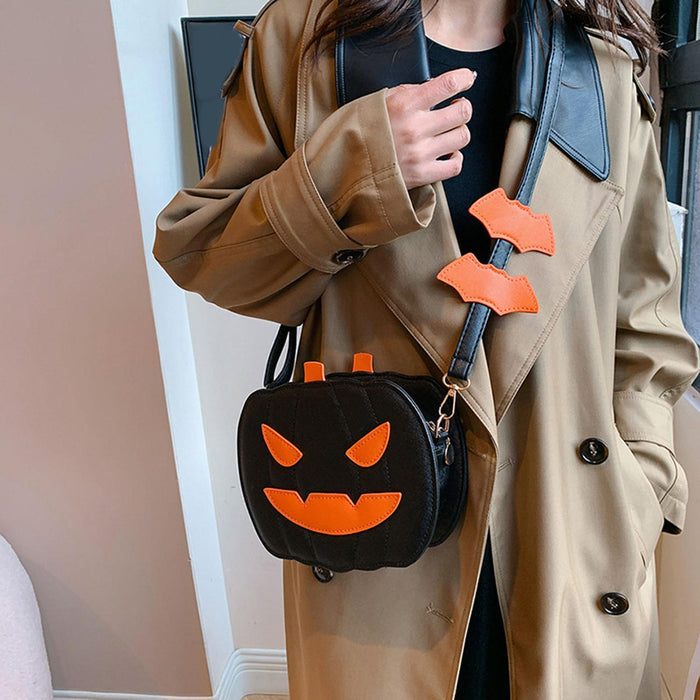 Pumpkin Crossbody Bag Cartoon Versatile Bag Purse for Shopping Casual Travel Anger