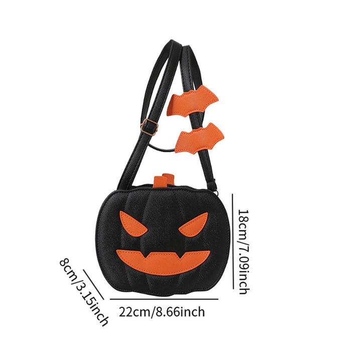 Pumpkin Crossbody Bag Cartoon Versatile Bag Purse for Shopping Casual Travel Anger