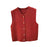 Women Knit Cardigan Vest Button Waistcoat for Commuting Indoor Office Red