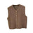 Women Knit Cardigan Vest Button Waistcoat for Commuting Indoor Office Coffee