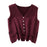 Women Sweater Vest Breathable V Neck Casual Fashion Jumpers Sleeveless Gilet Dark Purple