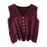 Women Sweater Vest Breathable V Neck Casual Fashion Jumpers Sleeveless Gilet Dark Purple