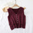 Women Sweater Vest Breathable V Neck Casual Fashion Jumpers Sleeveless Gilet Dark Purple