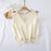 Women Sweater Vest Breathable V Neck Casual Fashion Jumpers Sleeveless Gilet White