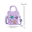 Beach Hole Bag Lightweight Simple Handbag for Women for Dating Travel Street Violet