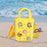 Beach Hole Bag Lightweight Simple Handbag for Women for Dating Travel Street Yellow