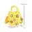 Beach Hole Bag Lightweight Simple Handbag for Women for Dating Travel Street Yellow