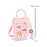 Beach Hole Bag Lightweight Simple Handbag for Women for Dating Travel Street Pink