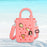 Beach Hole Bag Lightweight Simple Handbag for Women for Dating Travel Street Watermelon Red