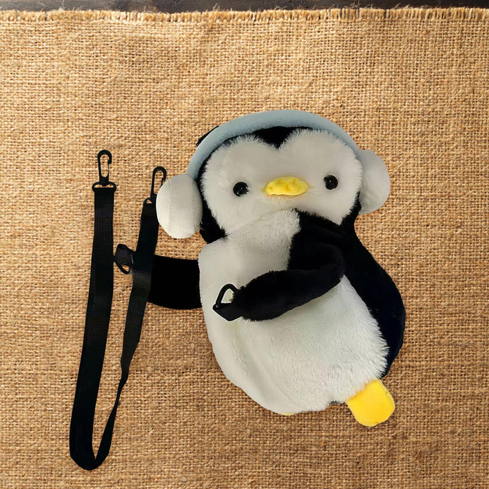 Crossbody Bag Birthday Gift Stylish Cartoon Bag for Dating Shopping Holidays Penguin