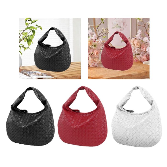 Women Shoulder Bag Trendy Female Zipper Tote Bag for Commuting Street Summer Black