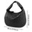 Women Shoulder Bag Trendy Female Zipper Tote Bag for Commuting Street Summer Black