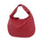 Women Shoulder Bag Trendy Female Zipper Tote Bag for Commuting Street Summer Red