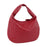 Women Shoulder Bag Trendy Female Zipper Tote Bag for Commuting Street Summer Red