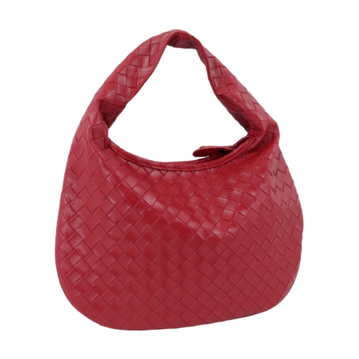 Women Shoulder Bag Trendy Female Zipper Tote Bag for Commuting Street Summer Red