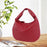 Women Shoulder Bag Trendy Female Zipper Tote Bag for Commuting Street Summer Red