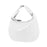 Women Shoulder Bag Trendy Female Zipper Tote Bag for Commuting Street Summer White