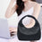 Women Shoulder Bag Handbag Female Casual Braided for Commuting Travel Spring Black