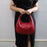 Women Shoulder Bag Handbag Female Casual Braided for Commuting Travel Spring Red