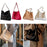 Women Shoulder Bag Portable Pouch Female Purse for Summer Shopping Commuting Black