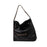 Women Shoulder Bag Portable Pouch Female Purse for Summer Shopping Commuting Black