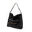 Women Shoulder Bag Portable Pouch Female Purse for Summer Shopping Commuting Black