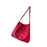 Women Shoulder Bag Portable Pouch Female Purse for Summer Shopping Commuting Rose Red