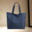 Women Tote Bag Supplies Zipper Purse Satchel Bag for Shopping Holiday Travel Blue