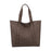 Women Tote Bag Supplies Zipper Purse Satchel Bag for Shopping Holiday Travel Brown